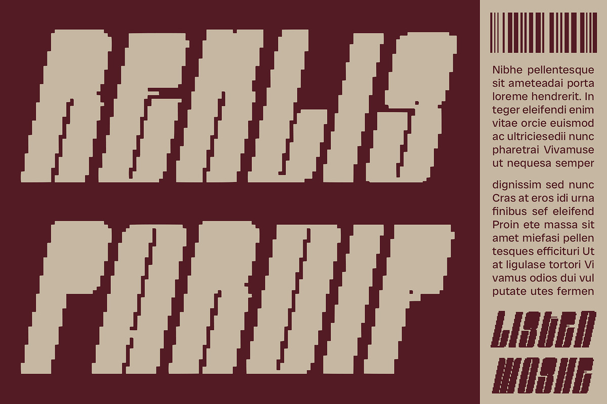 Sazzle Pixel, a Sans Serif Font by Craft Supply Co. (Photo 6 of 8)