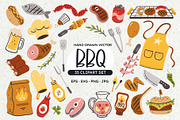 Barbecue Grill Party Clipart, a Food Illustration by insemar (Thumbnail 1 of 4)