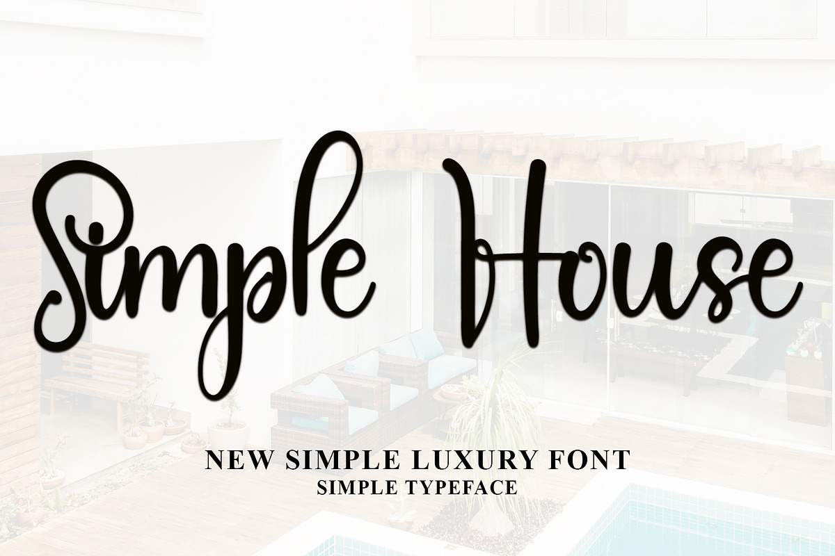 Simple House - Handwriting Font