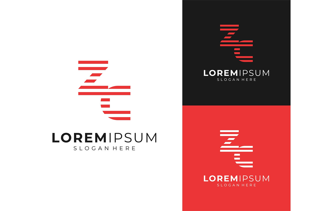 Letter ZC Lines Horizontal Logo, a Branding & Logo Template by ika trisiana (Photo 2 of 2)