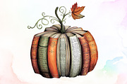Fall Book Pumpkin Halloween Teacher, an Illustration by Sublimation Artist (Thumbnail 1 of 9)