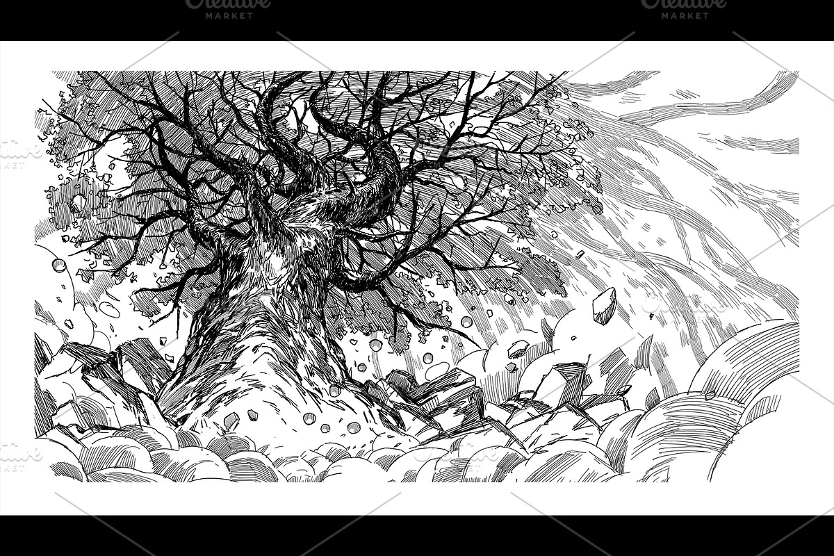 Black & white drawing collection., a Person Illustration by Grandfailure (Photo 22 of 23)