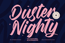 Duster Nighty Bold Handwritten Fon