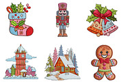 sweet christmas clipart, an Illustration by CreationArt (Thumbnail 7 of 7)
