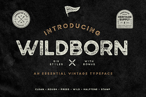 Wildborn Vintage Sans Typeface