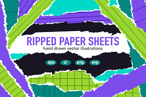 Vector ripped paper with scrap edge, a Decorative Illustration by Torontotokio