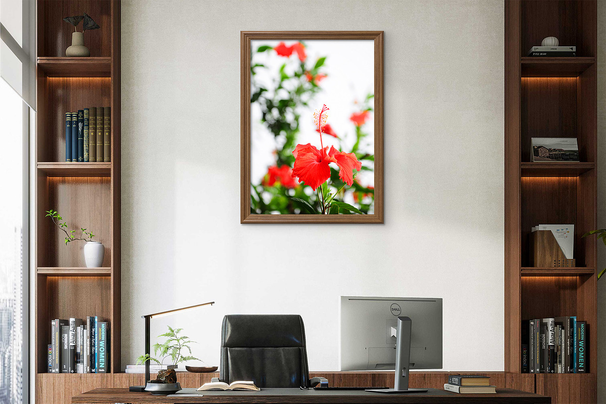 Red Floral Decor - Hibiscus Wall Art, a Nature Photo by VietArtworks (Photo 2 of 6)