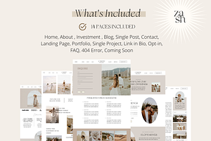 Cindy - Boho Showit Website Template