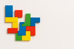 Autism Awareness Day puzzle concept, a Photo by Dvoevnore photos