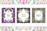 Folk Art Vector Collection, a Pattern Graphic by Molly art (Thumbnail 7 of 15)