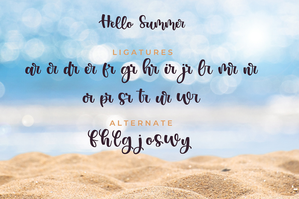 Hello Summer, a Font by GDcreative (Photo 10 of 10)