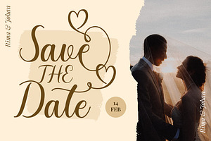 Romantic Dates - Love Font