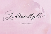 Ladies Style, a Script Font by balstudio (Thumbnail 7 of 8)