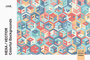 Hexa | Colorful Vector Backgrounds, a Pattern Graphic by dvtchk (Thumbnail 8 of 10)