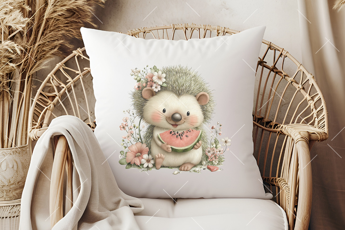 Summer Animals & Watermelon Clipart, an Illustration by OK Design (Photo 6 of 6)