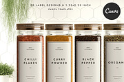 Canva Spice Jar Label LA007 (Lima), a Stationery Template by Draca Design Co (Thumbnail 1 of 3)