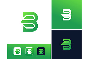 Letter B Modern Logo, a Branding & Logo Template by ika trisiana