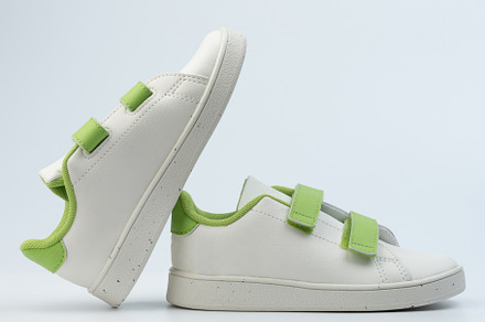 Classic white kids sneakers shoes