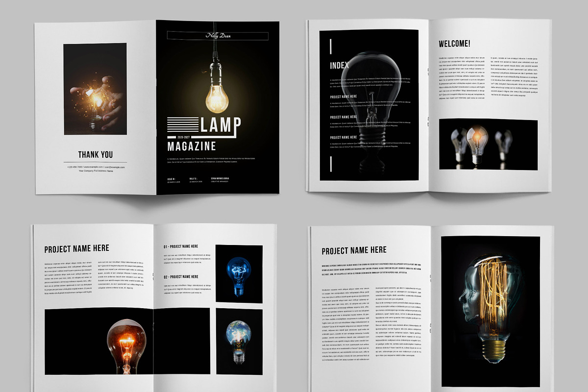 Lamp Magazine Template, a Magazine Template by ContestDesign (Photo 2 of 3)