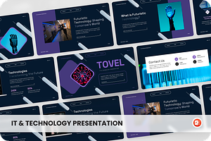 Tovel - IT & Technology PowerPoint, a Presentation Template by SquidPixey