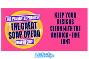 America line, a Font by Kustomtype (Thumbnail 6 of 10)