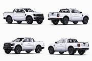 Super Cab 4x4 Pickup Wrap Mockup Set, a Product Mockup by Halal Graphic Studio (Thumbnail 14 of 15)