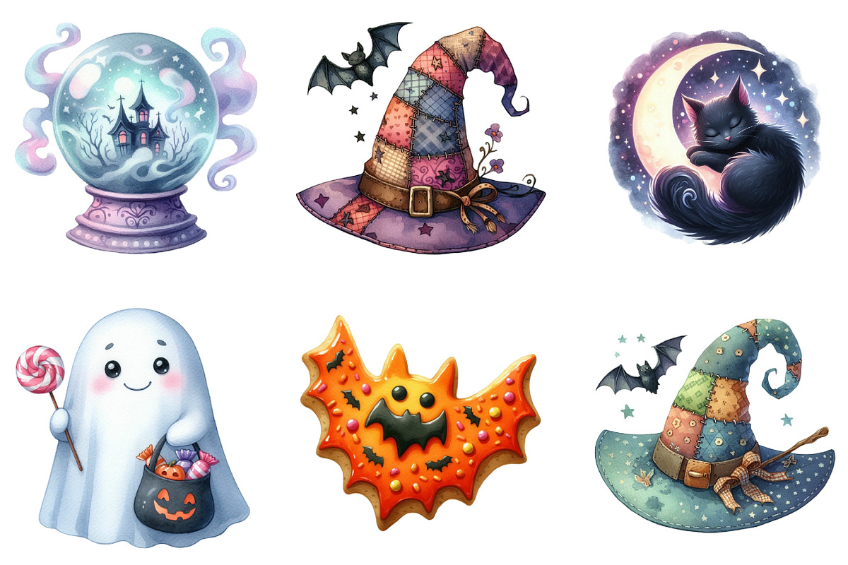 Halloween PNG Clipart Sublimation Bu, an Illustration by DreamArtGraphic (Photo 4 of 5)