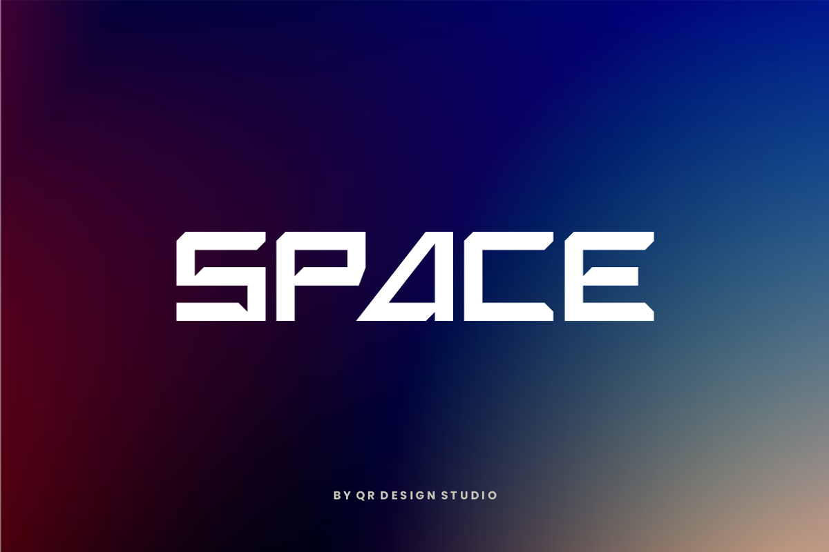 Spatech - Futuristic & Digital Font, a Sans Serif Font by QR Design Studio (Photo 2 of 7)