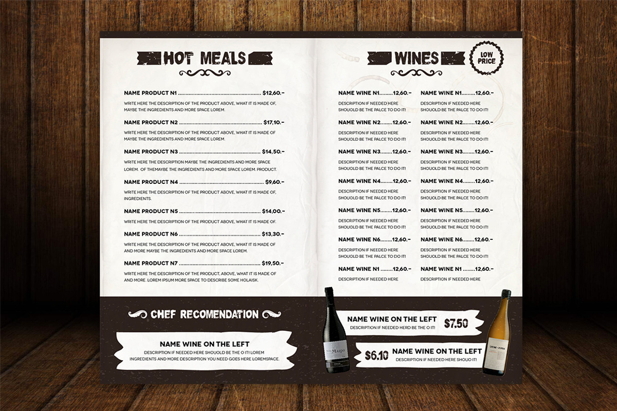 The Ristorante Menu, a Brochure Template by Luuqas Design (Photo 5 of 10)