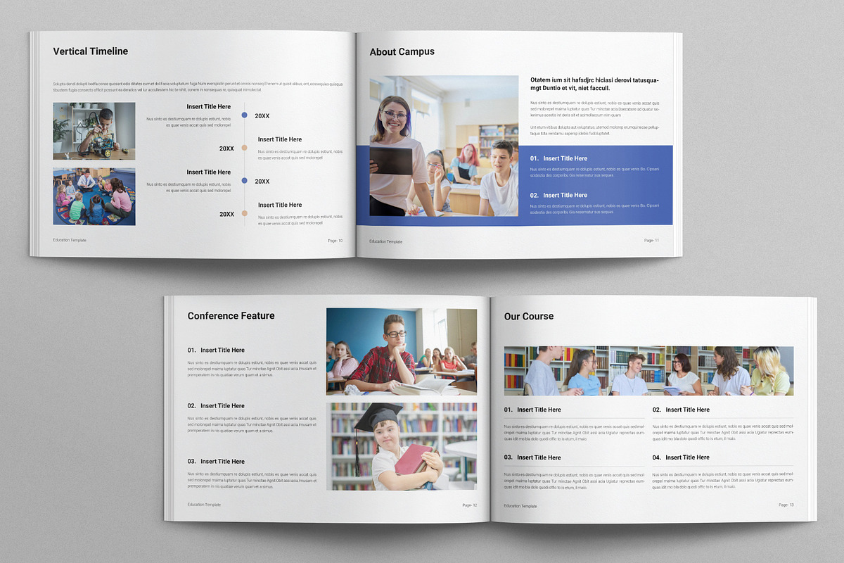 Education Template Landscape, a Brochure Template by E-Type (Photo 5 of 7)