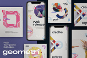 Geometri Brand Social Media Kit, a Social Media Template by Dirtytemp Studio (Thumbnail 2 of 13)
