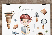 Cute Alphabet Professions. Part 1, an Object Graphic by Kate_Rina (Thumbnail 2 of 21)