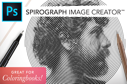 Spirograph Creator for Coloringbooks, a Plug-in Add-On by Drifter Studio