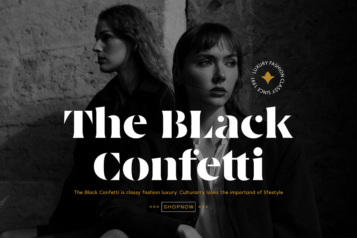 Blackzoe Stencil Serif, a Serif Font by Typia Nesia (Photo 2 of 10)