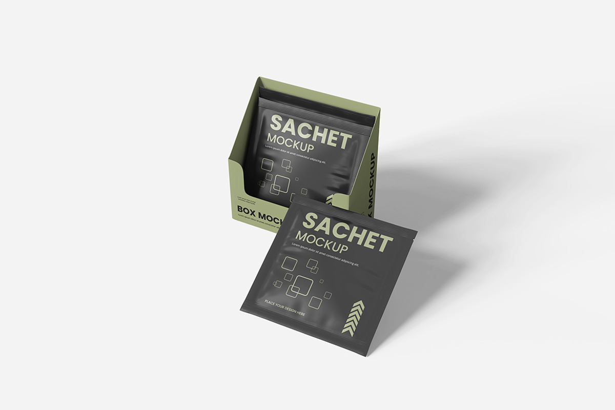 Sachet Mockup, a Product Mockup by Indah (Photo 2 of 6)