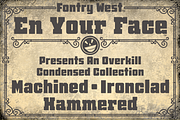 FTY Overkill Condensed, a Sans Serif Font by Fontry West (Thumbnail 7 of 9)