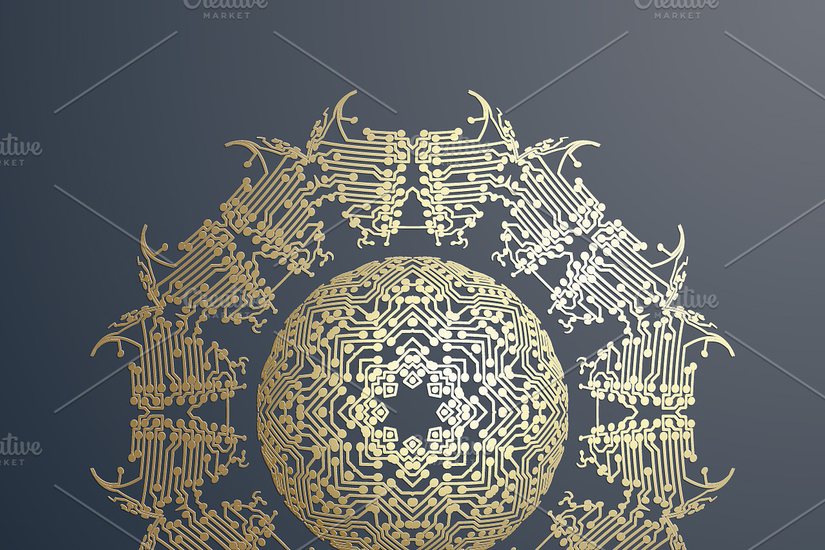 Bundle of 12 technology backgrounds, a Decorative Illustration by VectorShop (Photo 2 of 25)