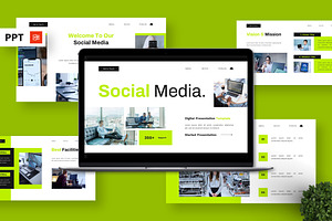 Social Media - Digital Powerpoint, a Presentation Template by Deepslide Studio