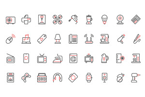 Food icons, a Food Illustration by Lemberg Vector