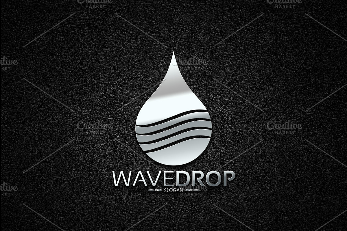 Wave Drop Logo, a Branding & Logo Template by Josuf Media