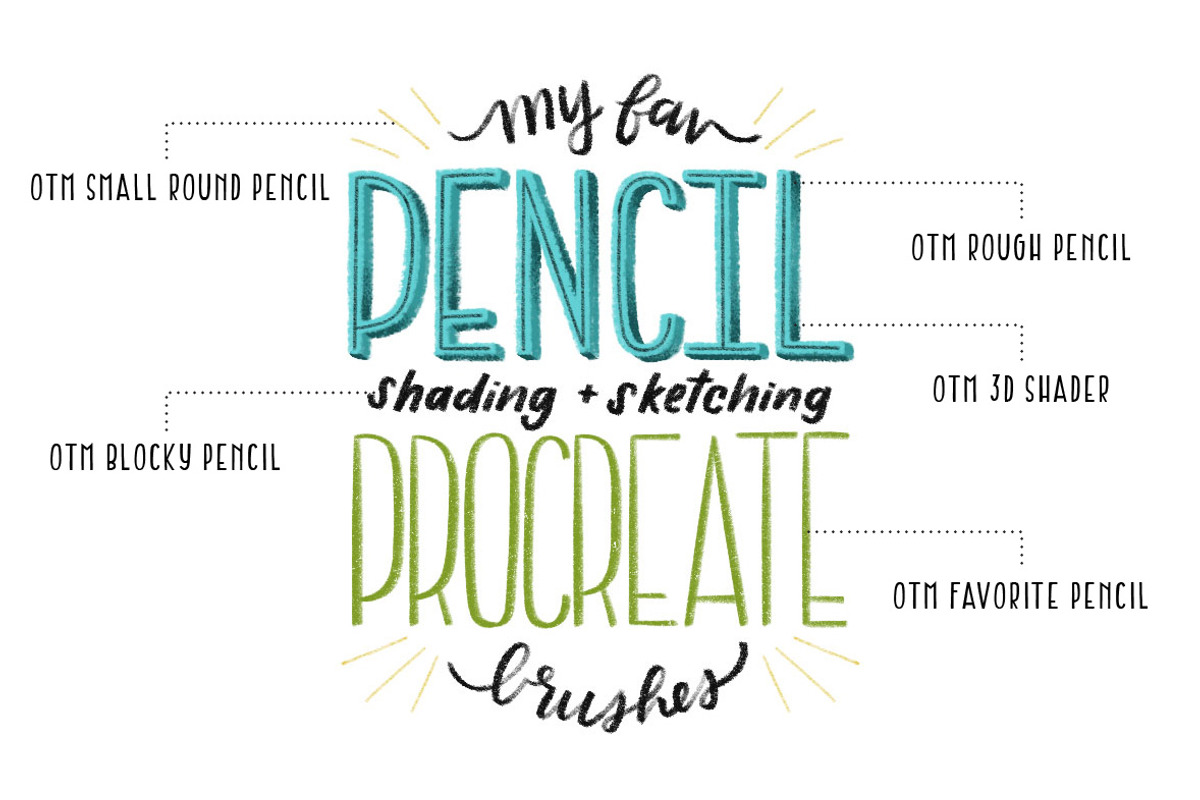 Favorite Pencil Procreate Brush Pack preview 5