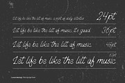 Lunar Melody, a Script Font by Rasiorise Studio (Thumbnail 7 of 12)