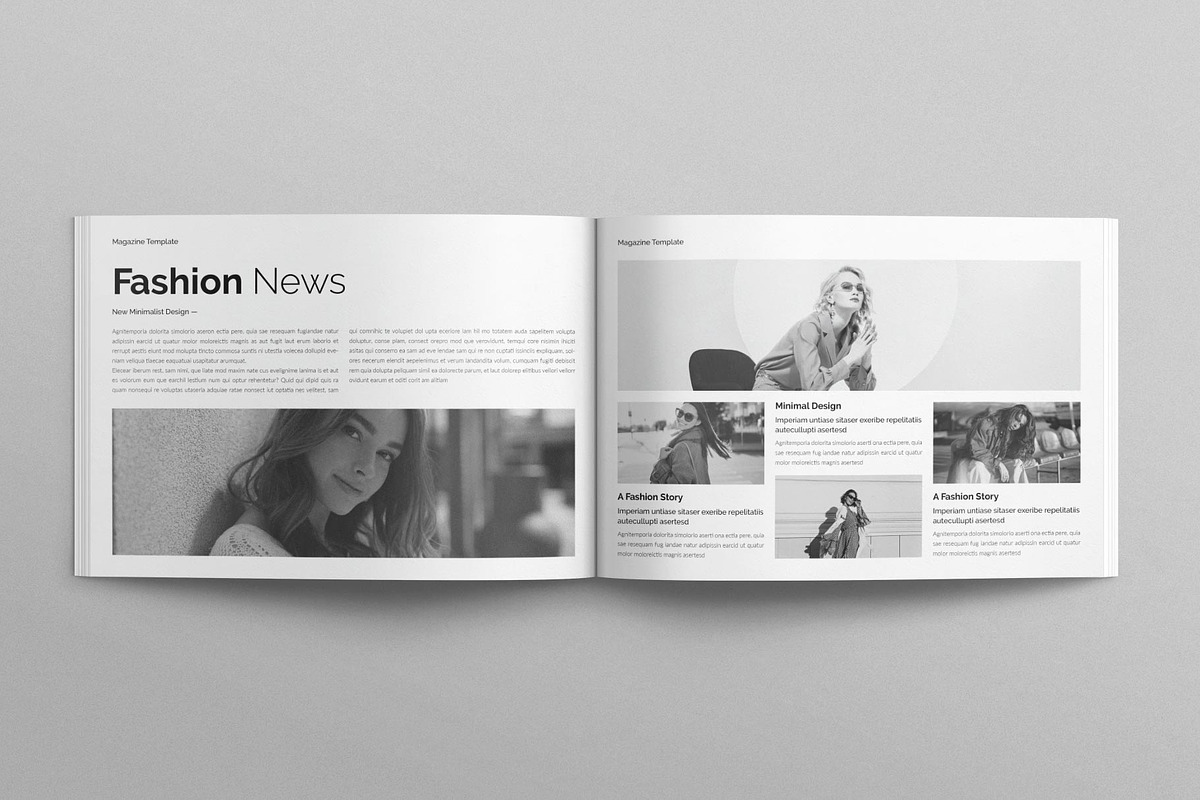 Fashion Magazine Template, a Magazine Template by E-Type (Photo 2 of 7)