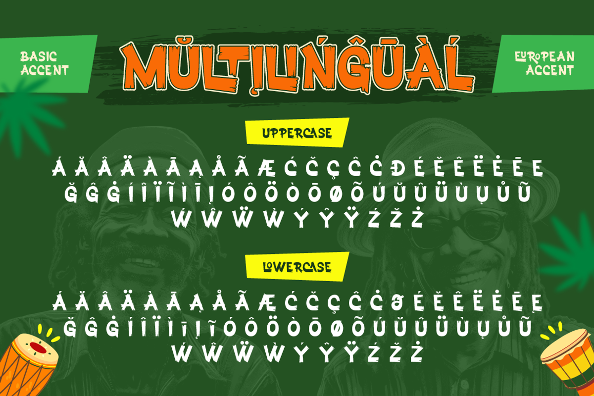Yomanica - Reggae Display, a Sans Serif Font by Artisan Themes (Photo 11 of 12)
