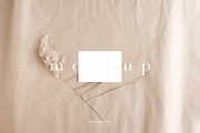 Beige 5x7 Card Mockup Bundle, a Graphic by HALFTOUNE (Thumbnail 6 of 7)