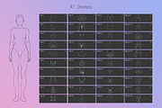 Procreate Tops and Blouses Stamps, a Brush Add-On by SmuffizStudio (Thumbnail 2 of 3)