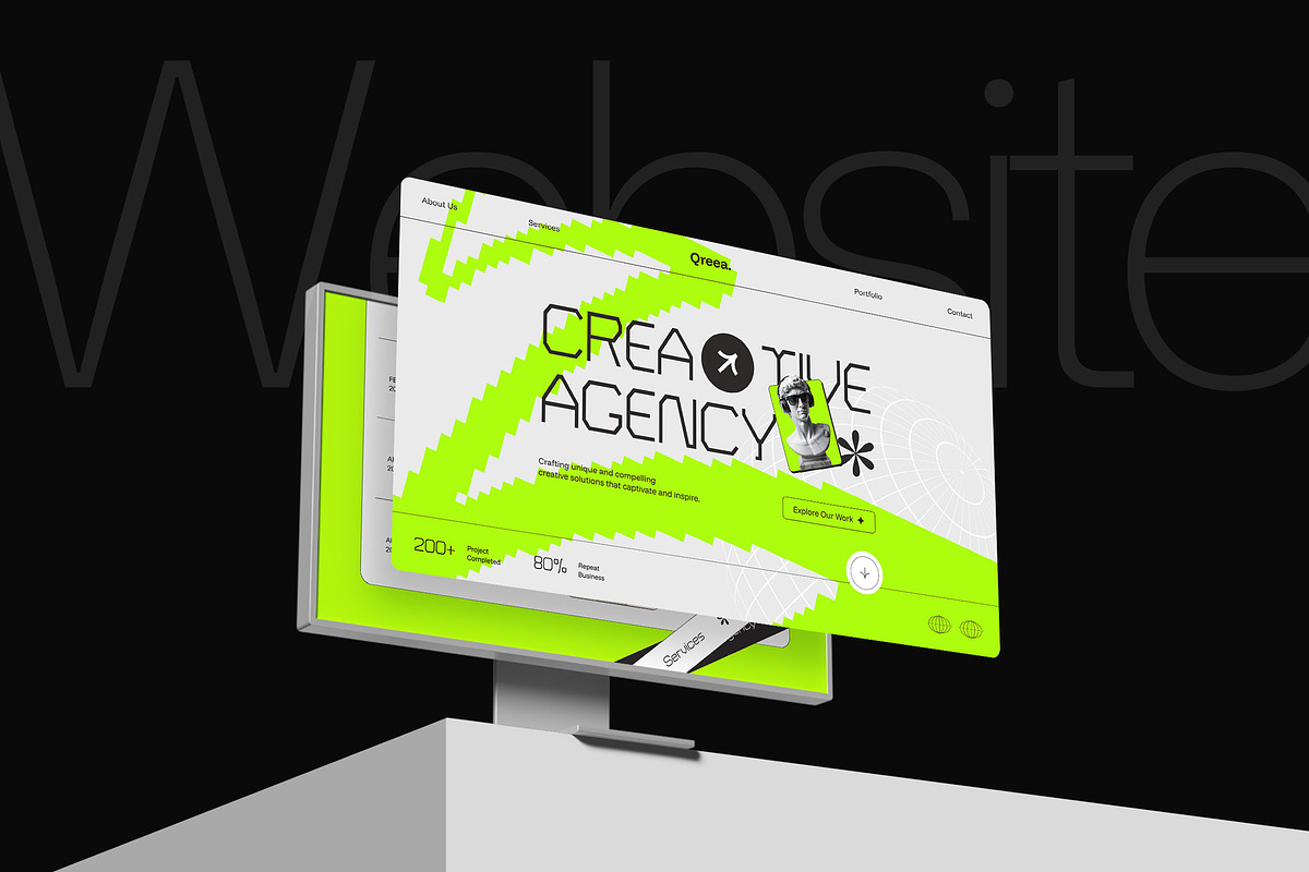 Qreea - Creative Landing Page preview 2