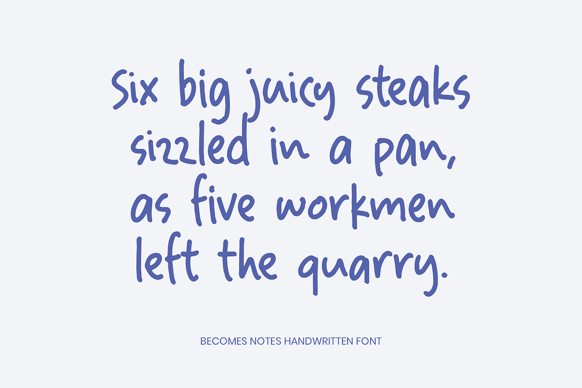Becomes Notes Handwritten Font, a Handwritten Font by alphArtype (Photo 10 of 11)