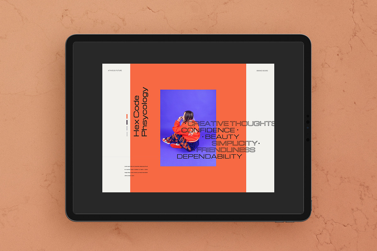 ATHVEUS - Powerpoint Brand Board, a Presentation Template by notgreystudio (Photo 7 of 11)