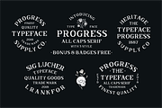 Progress + Extras, a Sans Serif Font by prasetyadavid (Thumbnail 6 of 10)